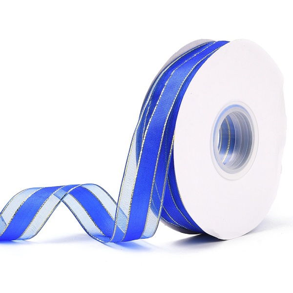 PandaHall Solid Color Organza Ribbons, Golden Wired Edge Ribbon, for Party Decoration, Gift Packing, Royal Blue, 1"(25mm), about 50yard/roll...
PandaHall Solid Color Organza Ribbons, Golden Wired Edge Ribbon, for Party Decoration, Gift Packing, Royal Blue, 1"(25mm), about 50yard/roll...