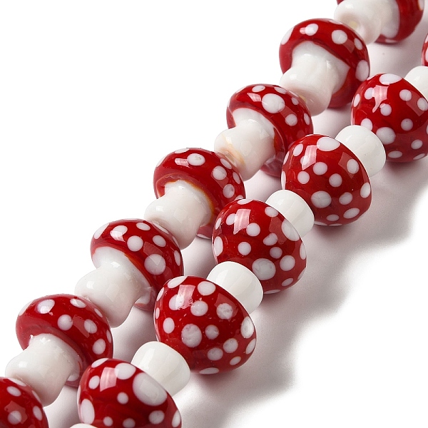 PandaHall Handmade Lampwork Beads Strands, Mushrooms, FireBrick, 19.5x22mm, Hole: 1.6mm, about 20pcs/strand, 17.32''(44cm) Lampwork Mushroom..., Red
PandaHall Handmade Lampwork Beads Strands, Mushrooms, FireBrick, 19.5x22mm, Hole: 1.6mm, about 20pcs/strand, 17.32''(44cm) Lampwork Mushroom..., Red