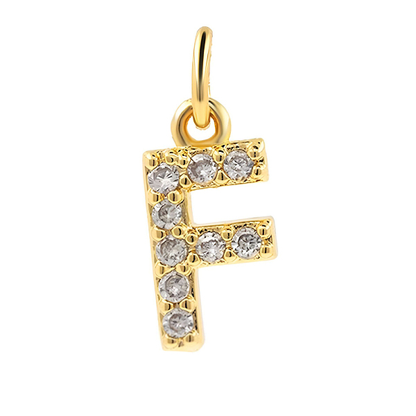 PandaHall Brass Cubic Zirconia Pendants with Jump Rings, Real 18K Gold Plated, Letter A, 15.5x7.8x2.2mm, Hole: 2.8mm Brass+Cubic Zirconia..., Clear
PandaHall Brass Cubic Zirconia Pendants with Jump Rings, Real 18K Gold Plated, Letter A, 15.5x7.8x2.2mm, Hole: 2.8mm Brass+Cubic Zirconia..., Clear