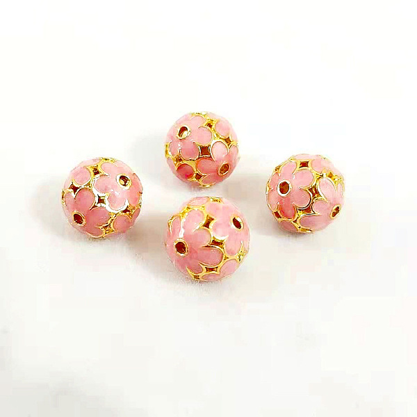 PandaHall Brass Bead, with Enamel, Golden, Round, Pink, 11mm Brass+Enamel Round Pink
PandaHall Brass Bead, with Enamel, Golden, Round, Pink, 11mm Brass+Enamel Round Pink