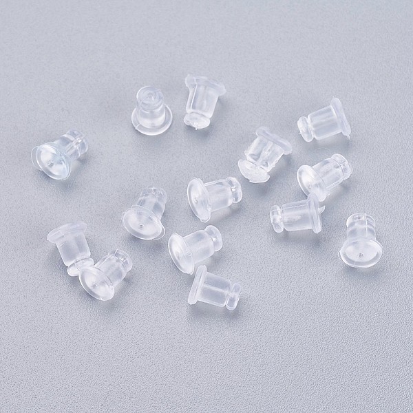 PandaHall Silicone Ear Nuts, Earring Backs, Clear, 6x5mm, Hole: 0.7mm, about 500pcs/bag Plastic Clear
PandaHall Silicone Ear Nuts, Earring Backs, Clear, 6x5mm, Hole: 0.7mm, about 500pcs/bag Plastic Clear