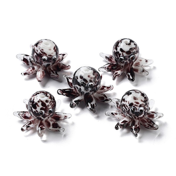 PandaHall Handmade Bumpy Lampwork Beads Strands, Octopus, Black, 15x25x4mm, Hole: 1.4mm Lampwork Octopus Black
PandaHall Handmade Bumpy Lampwork Beads Strands, Octopus, Black, 15x25x4mm, Hole: 1.4mm Lampwork Octopus Black