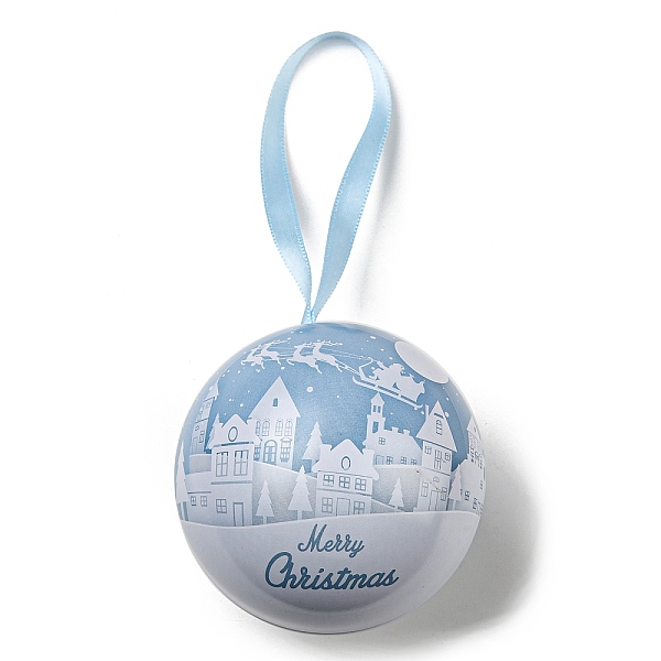 PandaHall Tinplate Round Ball Candy Storage Favor Boxes, Christmas Metal Hanging Ball Gift Case, Castle, 16x6.8cm Tinplate Castle
PandaHall Tinplate Round Ball Candy Storage Favor Boxes, Christmas Metal Hanging Ball Gift Case, Castle, 16x6.8cm Tinplate Castle