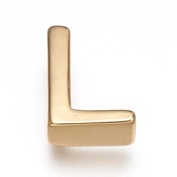 PandaHall Brass Charms, Long-Lasting Plated, Real 18K Gold Plated, Letter.L, L: 8.5x6x3mm, Hole: 1.6mm Brass Letter L
PandaHall Brass Charms, Long-Lasting Plated, Real 18K Gold Plated, Letter.L, L: 8.5x6x3mm, Hole: 1.6mm Brass Letter L