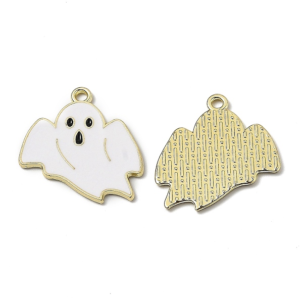 PandaHall Alloy Enamel Pendants, for Halloween, Ghost, Golden, White, 26.5x23x1.2mm, Hole: 1.8mm Alloy+Enamel Ghost White
PandaHall Alloy Enamel Pendants, for Halloween, Ghost, Golden, White, 26.5x23x1.2mm, Hole: 1.8mm Alloy+Enamel Ghost White