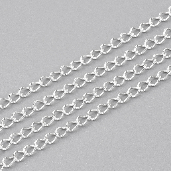PandaHall 3.28 Feet 304 Stainless Steel Curb Chains, Twisted Chains, Soldered, Silver Color Plated, 4x2.5x0.5mm 304 Stainless Steel
PandaHall 3.28 Feet 304 Stainless Steel Curb Chains, Twisted Chains, Soldered, Silver Color Plated, 4x2.5x0.5mm 304 Stainless Steel