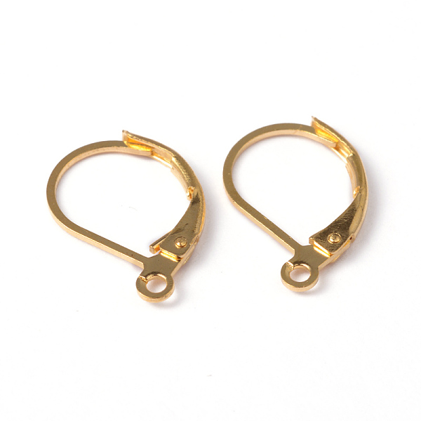 PandaHall Brass Leverback Earring Findings, with Loop, Cadmium Free & Nickel Free & Lead Free, Golden, 16x10x2mm, Hole: 1mm, Pin: 0.8mm...
PandaHall Brass Leverback Earring Findings, with Loop, Cadmium Free & Nickel Free & Lead Free, Golden, 16x10x2mm, Hole: 1mm, Pin: 0.8mm...