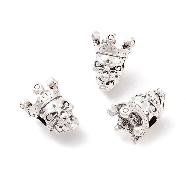 PandaHall Tibetan Style Alloy Beads, Skull Head, Antique Silver, 13x10.5x9.5mm, Hole: 3mm Alloy Skull
PandaHall Tibetan Style Alloy Beads, Skull Head, Antique Silver, 13x10.5x9.5mm, Hole: 3mm Alloy Skull
