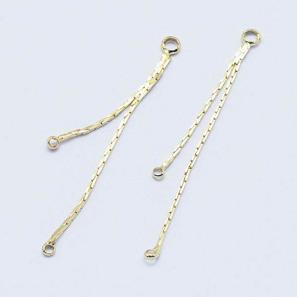 PandaHall Long-Lasting Plated Brass Chandelier Component Links, 3 Loop Connectors, Real 18K Gold Plated, Nickel Free, Chains, 41.5x1x1mm...
PandaHall Long-Lasting Plated Brass Chandelier Component Links, 3 Loop Connectors, Real 18K Gold Plated, Nickel Free, Chains, 41.5x1x1mm...