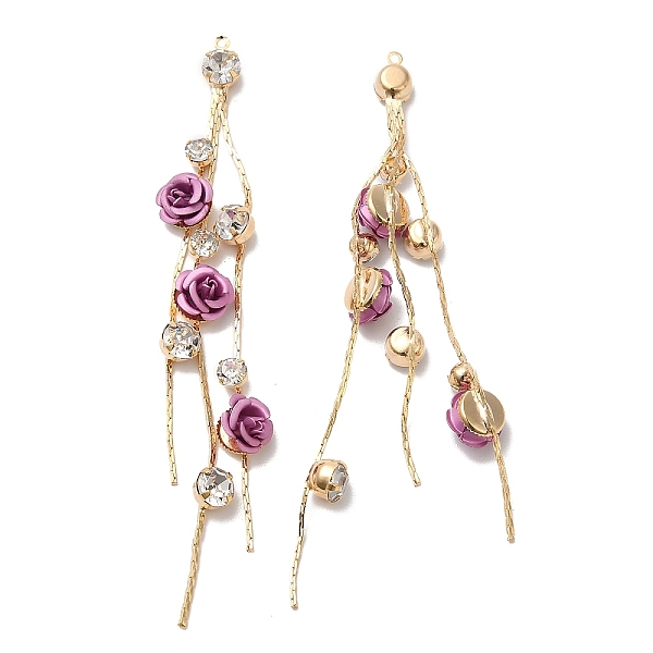 PandaHall Real 18K Gold Plated Brass with Glass Rhinestone Tassel Big Pendants, Acrylic Flower Charms, Violet, 85mm, Hole: 1mm Brass Purple
PandaHall Real 18K Gold Plated Brass with Glass Rhinestone Tassel Big Pendants, Acrylic Flower Charms, Violet, 85mm, Hole: 1mm Brass Purple