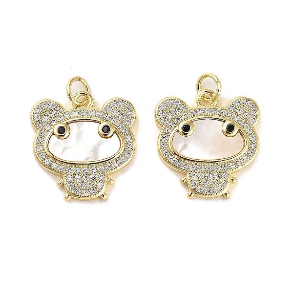 PandaHall Brass Micro Pave Clear Cubic Zirconia Pendants, with Shell, Jump Ring, Bear, Real 18K Gold Plated, 18.5x17.5x3mm, Hole: 3.5mm...
PandaHall Brass Micro Pave Clear Cubic Zirconia Pendants, with Shell, Jump Ring, Bear, Real 18K Gold Plated, 18.5x17.5x3mm, Hole: 3.5mm...