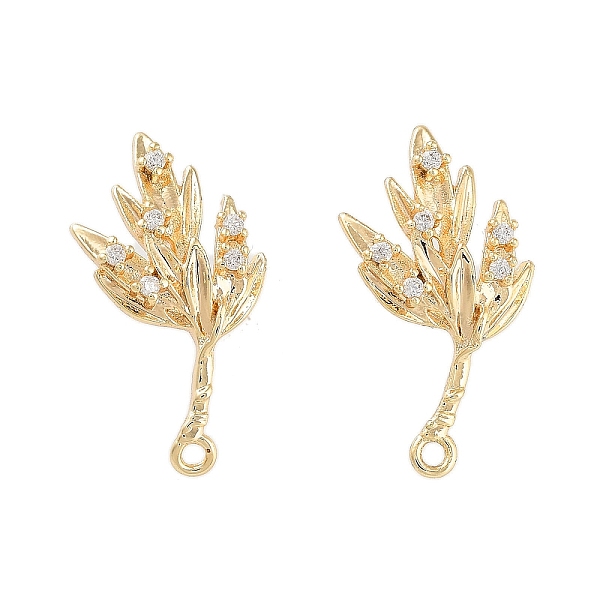 PandaHall Brass Micro Pave Cubic Zirconia Stud Earring Findings, Leaf, Real 18K Gold Plated, 21x12mm, Hole: 1.4mm, Pin: 0.8mm Brass+Cubic...
PandaHall Brass Micro Pave Cubic Zirconia Stud Earring Findings, Leaf, Real 18K Gold Plated, 21x12mm, Hole: 1.4mm, Pin: 0.8mm Brass+Cubic...