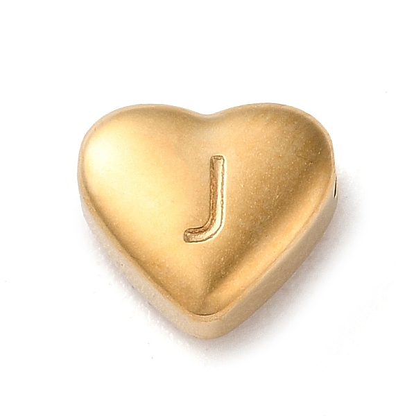 PandaHall 201 Stainless Steel Beads, Golden, Heart, Letter J, 7x8x3.5mm, Hole: 1.5mm 201 Stainless Steel Letter J
PandaHall 201 Stainless Steel Beads, Golden, Heart, Letter J, 7x8x3.5mm, Hole: 1.5mm 201 Stainless Steel Letter J