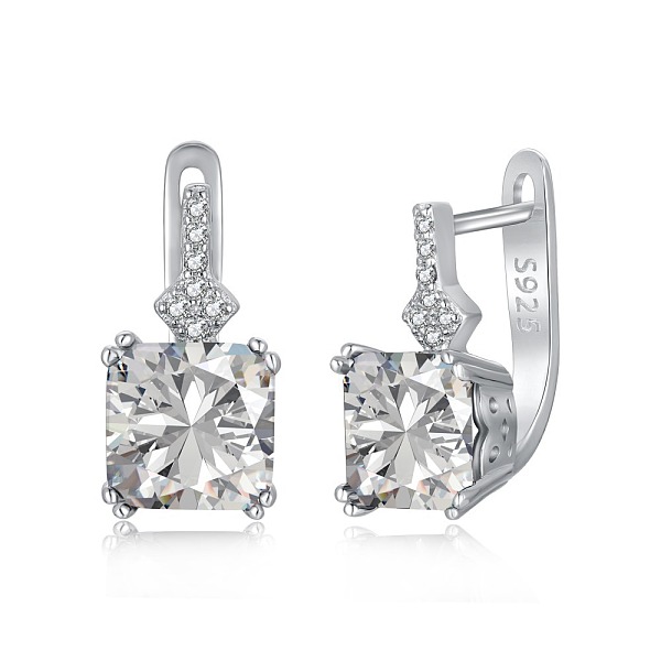 PandaHall Rhodium Plated 925 Sterling Silver Micro Pave Cubic Zirconia Hoop Earrings for Women, with S925 Stamp, Square, Real Platinum..., Clear
PandaHall Rhodium Plated 925 Sterling Silver Micro Pave Cubic Zirconia Hoop Earrings for Women, with S925 Stamp, Square, Real Platinum..., Clear