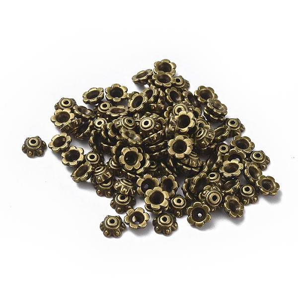PandaHall Tibetan Style Bead Caps, Zinc Alloy Bead Caps, Lead Free & Nickel Free & Cadmium Free, Antique Bronze Color, 7x3mm, Hole: 1.5mm...
PandaHall Tibetan Style Bead Caps, Zinc Alloy Bead Caps, Lead Free & Nickel Free & Cadmium Free, Antique Bronze Color, 7x3mm, Hole: 1.5mm...