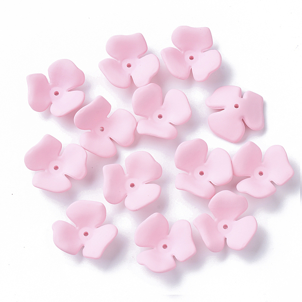 PandaHall 3-Petal Spray Painted Acrylic Bead Caps, Rubberized Style, Flower, Pink, 23x20~22x7mm, Hole: 1.6mm Acrylic Pink
PandaHall 3-Petal Spray Painted Acrylic Bead Caps, Rubberized Style, Flower, Pink, 23x20~22x7mm, Hole: 1.6mm Acrylic Pink