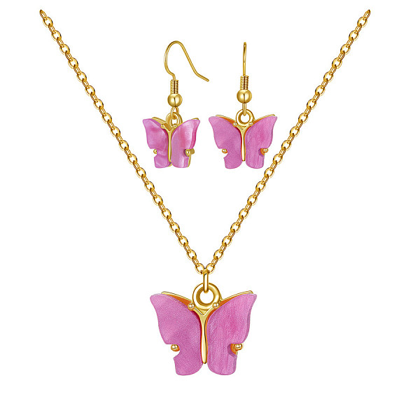 PandaHall Alloy Acrylic Earrings & Necklaces Jewelry Sets, with Brass Cable Chains, Earring Hooks and 304 Stainless Steel Lobster Claw..., Purple
PandaHall Alloy Acrylic Earrings & Necklaces Jewelry Sets, with Brass Cable Chains, Earring Hooks and 304 Stainless Steel Lobster Claw..., Purple
