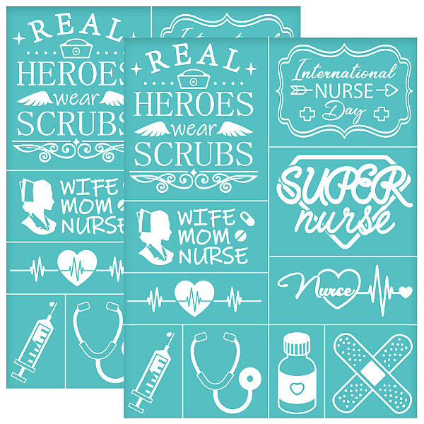 PandaHall Self-Adhesive Silk Screen Printing Stencil, for Painting on Wood, DIY Decoration T-Shirt Fabric, Turquoise, Mixed Shapes...
PandaHall Self-Adhesive Silk Screen Printing Stencil, for Painting on Wood, DIY Decoration T-Shirt Fabric, Turquoise, Mixed Shapes...