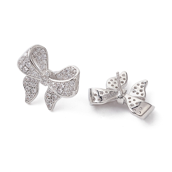 PandaHall Bowknot Brass Stud Earrings, with Clear Cubic Zirconia, Long-Lasting Plated, Lead Free & Cadmium Free, Platinum, 16.5x19.5mm Cubic...
PandaHall Bowknot Brass Stud Earrings, with Clear Cubic Zirconia, Long-Lasting Plated, Lead Free & Cadmium Free, Platinum, 16.5x19.5mm Cubic...
