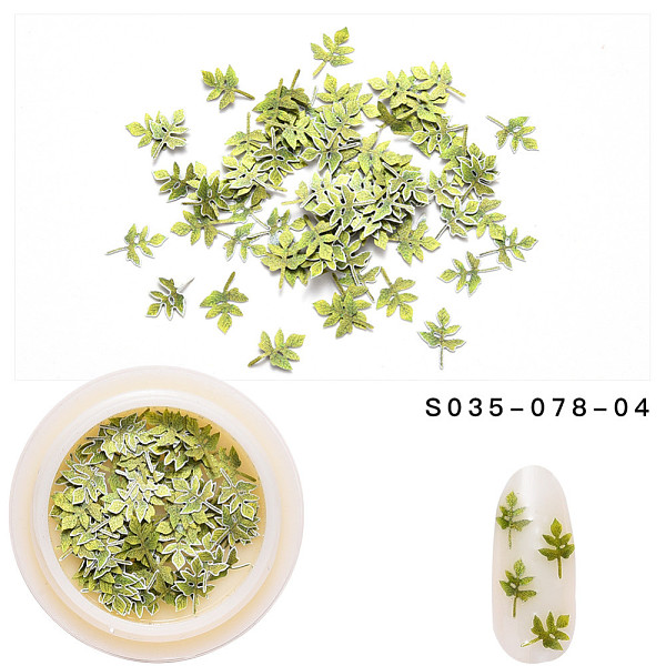 PandaHall Paper Cabochons, Faddish Nail Art Decorations, Leaf, Green, 3~10x3~7x0.1mm, 50pcs/box Paper Leaf Green
PandaHall Paper Cabochons, Faddish Nail Art Decorations, Leaf, Green, 3~10x3~7x0.1mm, 50pcs/box Paper Leaf Green