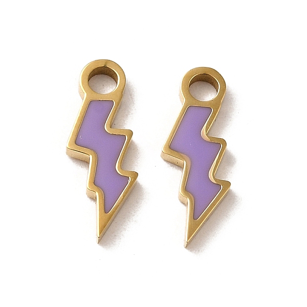 PandaHall 304 Stainless Steel Enamel Charms, Lightning Bolt Charm, Real 14K Gold Plated, 14x5x1.5mm, Hole: 2mm Stainless Steel+Enamel...
PandaHall 304 Stainless Steel Enamel Charms, Lightning Bolt Charm, Real 14K Gold Plated, 14x5x1.5mm, Hole: 2mm Stainless Steel+Enamel...