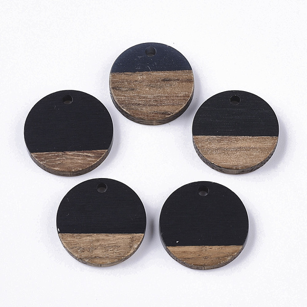 PandaHall Resin & Walnut Wood Pendants, Flat Round, Black, 18x3.5mm, Hole: 1.5mm Resin+Wood Flat Round Black
PandaHall Resin & Walnut Wood Pendants, Flat Round, Black, 18x3.5mm, Hole: 1.5mm Resin+Wood Flat Round Black