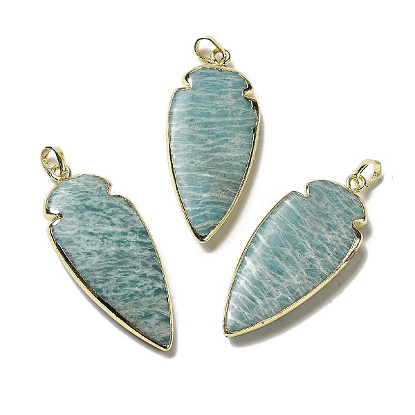 PandaHall Natural Amazonite Pendants, Carrot Charms, with Rack Plating Golden Plated Brass Edge, 44x18~18.5x4.5~6mm, Hole: 4x6mm Amazonite...
PandaHall Natural Amazonite Pendants, Carrot Charms, with Rack Plating Golden Plated Brass Edge, 44x18~18.5x4.5~6mm, Hole: 4x6mm Amazonite...
