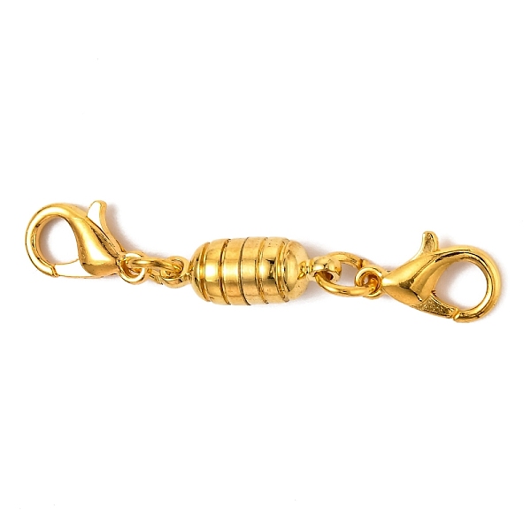 PandaHall Brass Magnetic Clasps Converter, with Lobster Claw Clasps, Column, Golden, 42x5.5mm Brass Column
PandaHall Brass Magnetic Clasps Converter, with Lobster Claw Clasps, Column, Golden, 42x5.5mm Brass Column