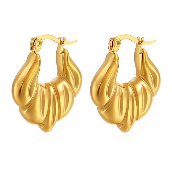 PandaHall 304 Stainless Steel Hoop Earring for Women, Teardrop, Golden, 25x24mm 304 Stainless Steel Teardrop
PandaHall 304 Stainless Steel Hoop Earring for Women, Teardrop, Golden, 25x24mm 304 Stainless Steel Teardrop