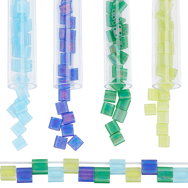PandaHall CREATCABIN 200Pcs 4 Colors MIYUKI TILA Beads, Japanese Seed Beads, 2-Hole, Rectangle, Matte Transparent Colours AB, Mixed Color..., Multicolor
PandaHall CREATCABIN 200Pcs 4 Colors MIYUKI TILA Beads, Japanese Seed Beads, 2-Hole, Rectangle, Matte Transparent Colours AB, Mixed Color..., Multicolor