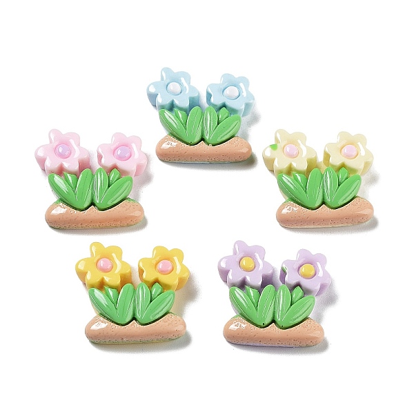 PandaHall Opaque Resin Cabochons, Flower, Mixed Color, 18x20x5mm Resin Flower Multicolor
PandaHall Opaque Resin Cabochons, Flower, Mixed Color, 18x20x5mm Resin Flower Multicolor