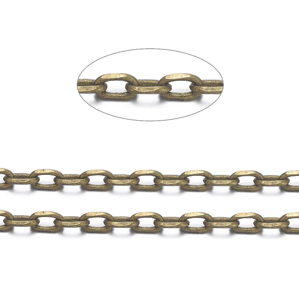 PandaHall Brass Cable Chains, Diamond Cut Chains, Unwelded, Faceted, Oval, Cadmium Free & Nickel Free & Lead Free, Antique Bronze...
PandaHall Brass Cable Chains, Diamond Cut Chains, Unwelded, Faceted, Oval, Cadmium Free & Nickel Free & Lead Free, Antique Bronze...