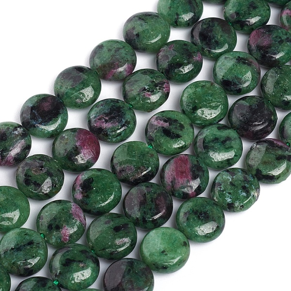 PandaHall Natural Ruby in Zoisite Beads Strands, Flat Round, 10~10.5x4.5~5.5mm, Hole: 1mm, about 39pcs/strand, 15.55 inch(39.5cm) Ruby in...
PandaHall Natural Ruby in Zoisite Beads Strands, Flat Round, 10~10.5x4.5~5.5mm, Hole: 1mm, about 39pcs/strand, 15.55 inch(39.5cm) Ruby in...