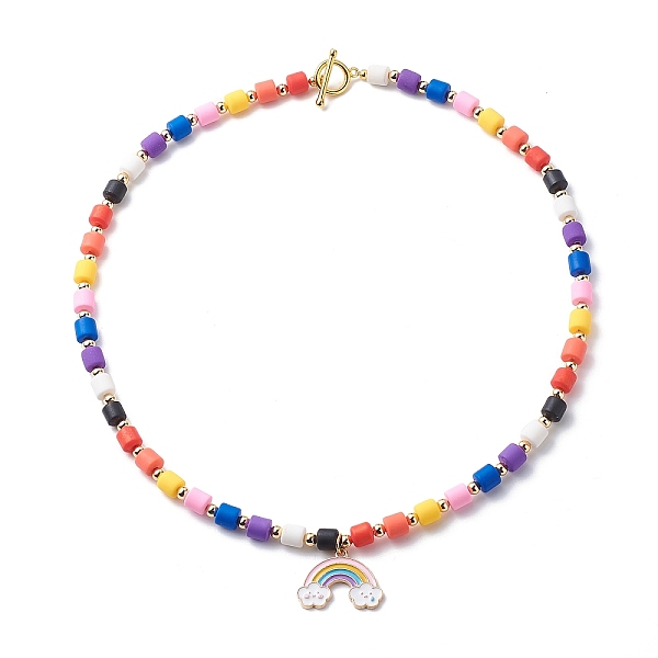 PandaHall Rainbow Alloy Enamel Pendant Necklaces for Women, Handmade Polymer Clay Bead Necklace, Mixed Color, 18.98 inch(48.2cm) Polymer..., Multicolor
PandaHall Rainbow Alloy Enamel Pendant Necklaces for Women, Handmade Polymer Clay Bead Necklace, Mixed Color, 18.98 inch(48.2cm) Polymer..., Multicolor