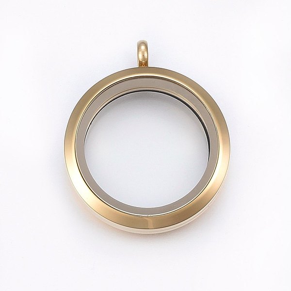 PandaHall 304 Stainless Steel Magnetic Floating Locket Pendants, with Glass, Flat Round, Clear, Golden, 37x30x6.5mm, Hole: 4.5mm, Inner...
PandaHall 304 Stainless Steel Magnetic Floating Locket Pendants, with Glass, Flat Round, Clear, Golden, 37x30x6.5mm, Hole: 4.5mm, Inner...