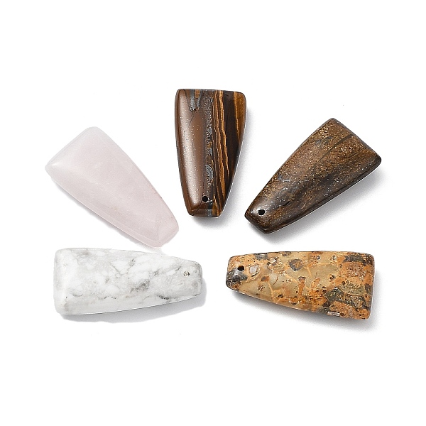 PandaHall Natural Mixed Gemstone Pendants, Trapezoid Charms, 39.5~40x20~20.5x8~8.5mm, Hole: 1.4mm Mixed Stone Trapezoid
PandaHall Natural Mixed Gemstone Pendants, Trapezoid Charms, 39.5~40x20~20.5x8~8.5mm, Hole: 1.4mm Mixed Stone Trapezoid