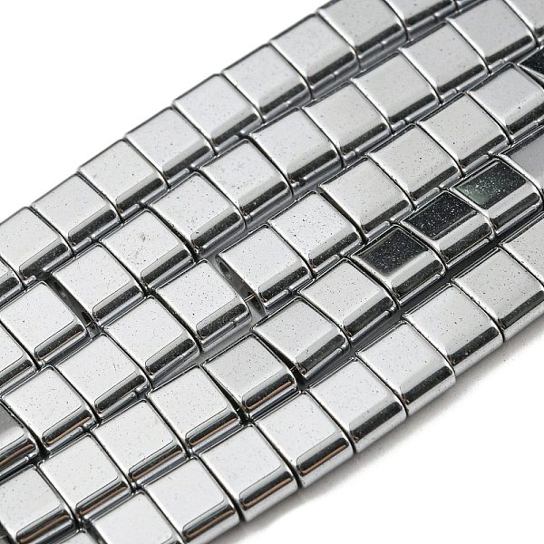 PandaHall Electroplated Non-magnetic Synthetic Hematite Beads Strands, Rectangle, 2-Hole, Silver, 6x4x3mm, Hole: 1.2mm, about 95pcs/strand...
PandaHall Electroplated Non-magnetic Synthetic Hematite Beads Strands, Rectangle, 2-Hole, Silver, 6x4x3mm, Hole: 1.2mm, about 95pcs/strand...
