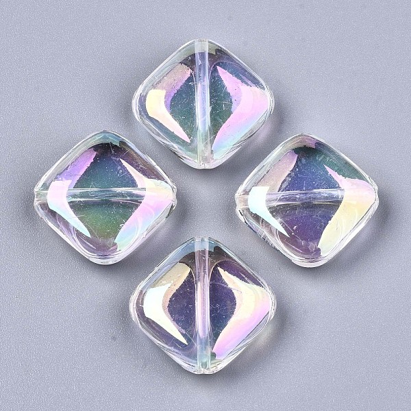PandaHall Transparent Acrylic Beads, AB Color, Rhombus, Clear AB, 23x23.5x7mm, Hole: 1.6mm Acrylic Rhombus White
PandaHall Transparent Acrylic Beads, AB Color, Rhombus, Clear AB, 23x23.5x7mm, Hole: 1.6mm Acrylic Rhombus White