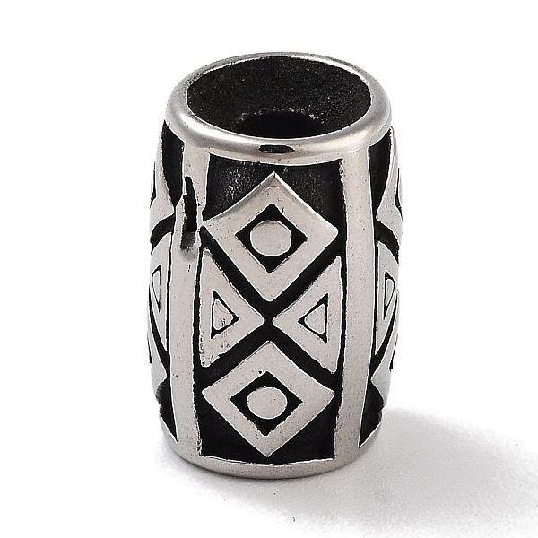 PandaHall Retro 304 Stainless Steel Beads, Column with Rhombus, Antique Silver, 15x10mm, Hole: 3mm 304 Stainless Steel Column
PandaHall Retro 304 Stainless Steel Beads, Column with Rhombus, Antique Silver, 15x10mm, Hole: 3mm 304 Stainless Steel Column