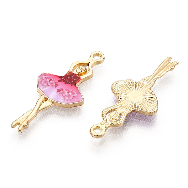 PandaHall Printed Light Gold Tone Alloy Pendants, Ballerina Dancer Charms, Hot Pink, 29.5x13x2mm, Hole: 1.4mm Alloy Human
PandaHall Printed Light Gold Tone Alloy Pendants, Ballerina Dancer Charms, Hot Pink, 29.5x13x2mm, Hole: 1.4mm Alloy Human