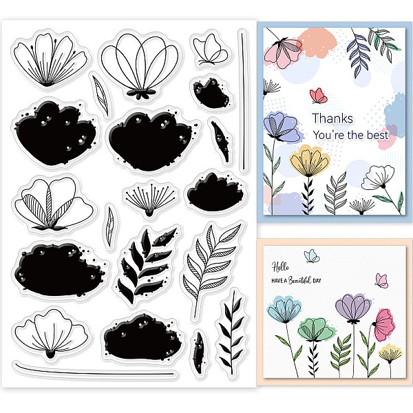 PandaHall GLOBLELAND Layered Artistic Flowers Clear Stamps Layering Minimalist Flowers Silicone Clear Stamp Seals for Cards Making DIY...
PandaHall GLOBLELAND Layered Artistic Flowers Clear Stamps Layering Minimalist Flowers Silicone Clear Stamp Seals for Cards Making DIY...