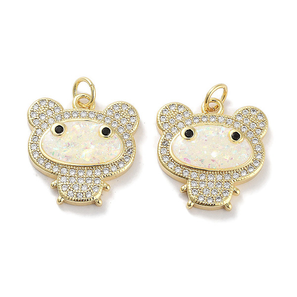 PandaHall Brass Micro Pave Clear Cubic Zirconia Pendants, with Synthetic Opal and Jump Rings, Real 18K Gold Plated, Bear Charms, White...
PandaHall Brass Micro Pave Clear Cubic Zirconia Pendants, with Synthetic Opal and Jump Rings, Real 18K Gold Plated, Bear Charms, White...