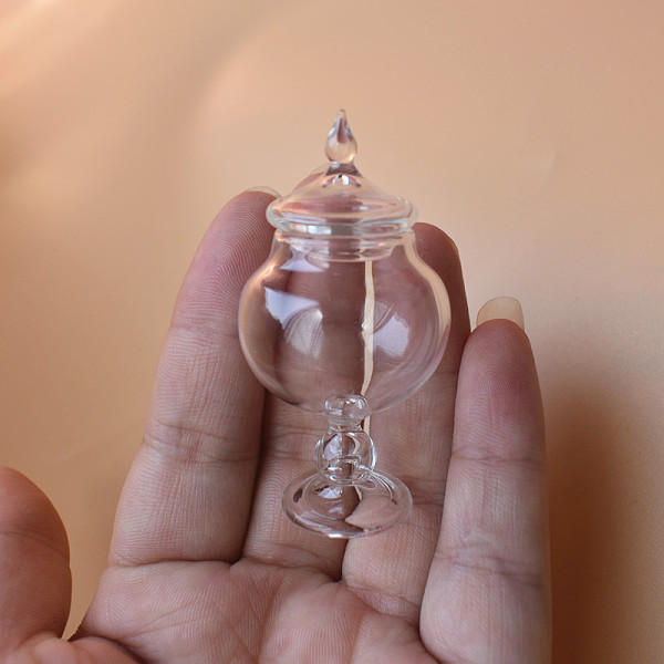 PandaHall Mini Glass Goblet with Lid, for Dollhouse Accessories Pretending Prop Decorations, Clear, 32x71mm Glass Tableware Clear
PandaHall Mini Glass Goblet with Lid, for Dollhouse Accessories Pretending Prop Decorations, Clear, 32x71mm Glass Tableware Clear