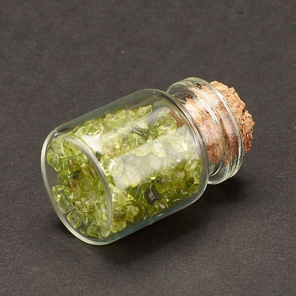 PandaHall Transparent Glass Wishing Bottle Decoration, Chakra Healing Bottles, Wicca Gem Stones Balancing, with Natural Olive Quartz Chip...
PandaHall Transparent Glass Wishing Bottle Decoration, Chakra Healing Bottles, Wicca Gem Stones Balancing, with Natural Olive Quartz Chip...