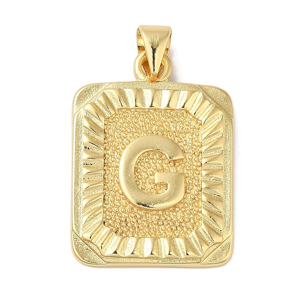 PandaHall Rack Plating Brass Pendants, Long-Lasting Plated, Lead Free & Cadmium Free, Square with Letter Charms, Letter G, 24x17x2.5mm, Hole...
PandaHall Rack Plating Brass Pendants, Long-Lasting Plated, Lead Free & Cadmium Free, Square with Letter Charms, Letter G, 24x17x2.5mm, Hole...