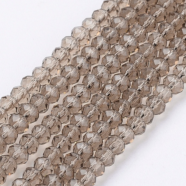 PandaHall Transparent Glass Beads Strands, Faceted, Rondelle, Gray, 3x2mm, Hole: 0.5mm, about 145~150pcs/strand, 34~35cm Glass Rondelle Gray
PandaHall Transparent Glass Beads Strands, Faceted, Rondelle, Gray, 3x2mm, Hole: 0.5mm, about 145~150pcs/strand, 34~35cm Glass Rondelle Gray