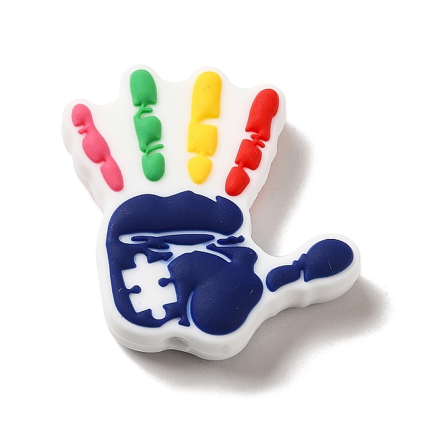 PandaHall Infantile Autism Theme Silicone Focal Beads, DIY Nursing Necklaces Making, Hand, 29x30x7mm, Hole: 2mm Silicone Others
PandaHall Infantile Autism Theme Silicone Focal Beads, DIY Nursing Necklaces Making, Hand, 29x30x7mm, Hole: 2mm Silicone Others