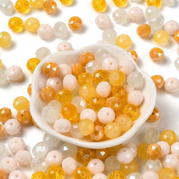 PandaHall Glass Beads, Faceted, Rondelle, Gold, 10x8mm, Hole: 1mm, about 67pcs/60g Glass Rondelle Gold
PandaHall Glass Beads, Faceted, Rondelle, Gold, 10x8mm, Hole: 1mm, about 67pcs/60g Glass Rondelle Gold