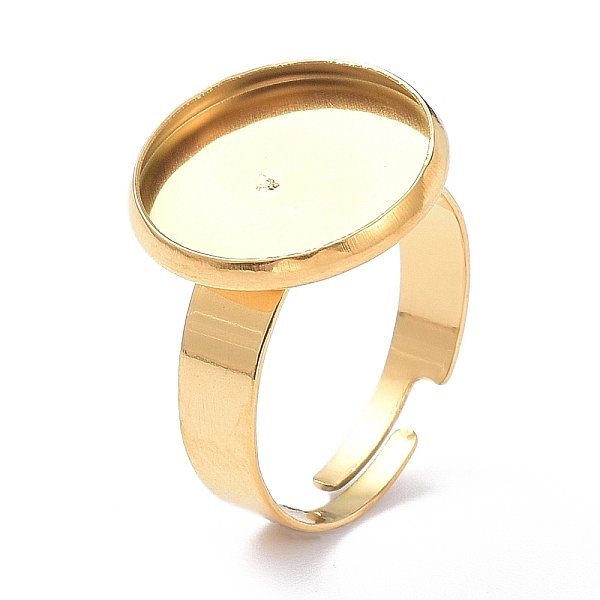 PandaHall Ion Plating(IP) Adjustable 304 Stainless Steel Finger Rings Components, Pad Ring Base Findings, Flat Round, Golden, Tray: 14mm...
PandaHall Ion Plating(IP) Adjustable 304 Stainless Steel Finger Rings Components, Pad Ring Base Findings, Flat Round, Golden, Tray: 14mm...