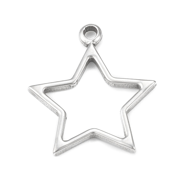 PandaHall 304 Stainless Steel Pendants, Hollow, Star Charm, Stainless Steel Color, 21.5x19x1.5mm, Hole: 1.6mm 304 Stainless Steel Star
PandaHall 304 Stainless Steel Pendants, Hollow, Star Charm, Stainless Steel Color, 21.5x19x1.5mm, Hole: 1.6mm 304 Stainless Steel Star